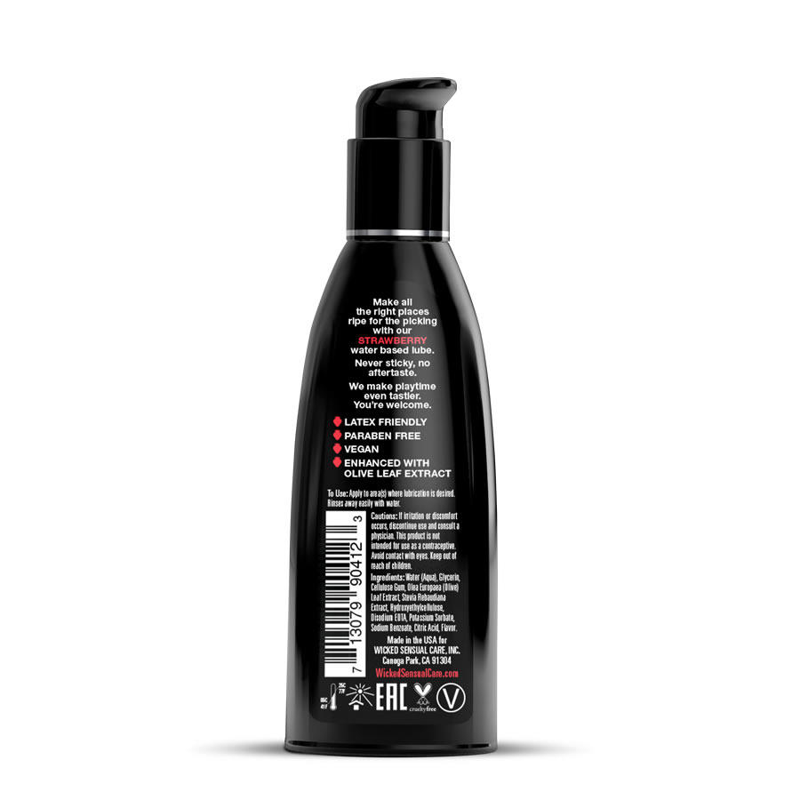 Lubrikant z okusom jagode Wicked waterbased 2 Lubrikant z okusom jagode Wicked