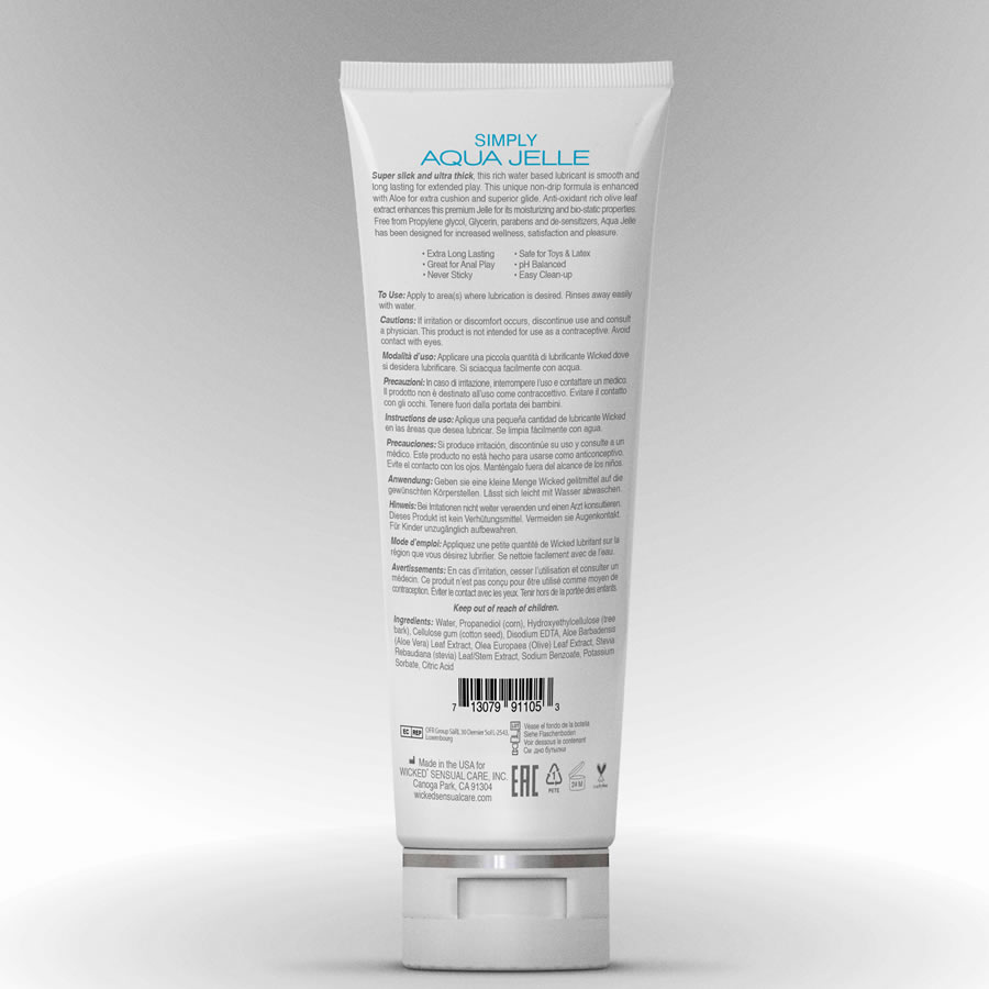 Wicked Aqua Jellee 120 ml 3 Lubrikant Wicked Aqua Jellee 120 ml