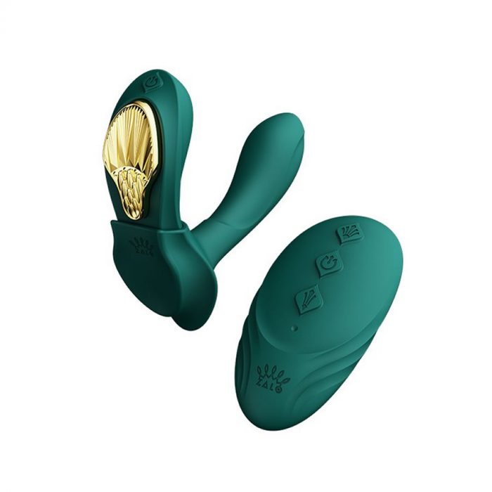 Zalo Aya wearable vibrator with remote control green 1 Zalo Aya vibrator z daljincem zelen