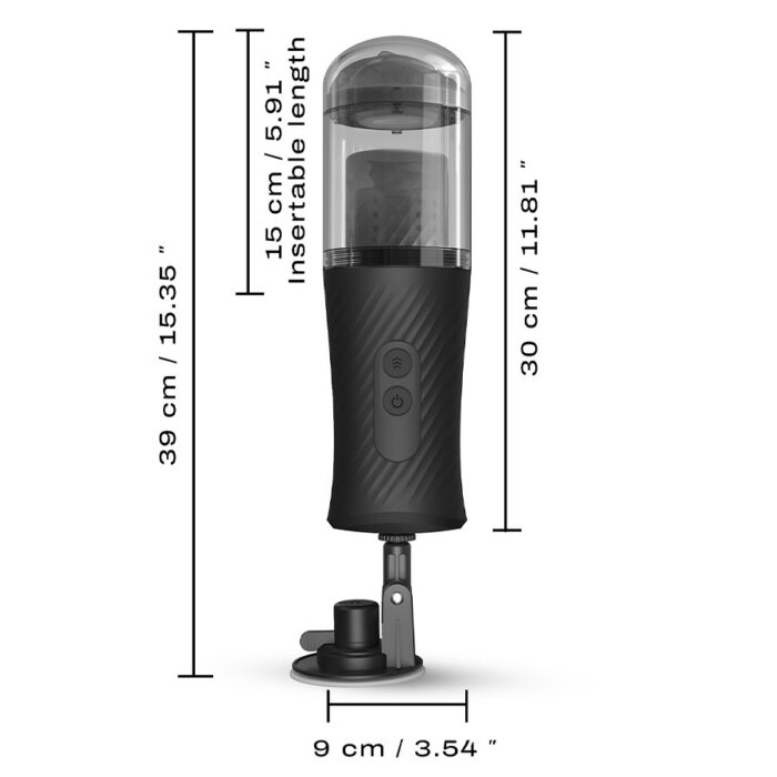 Dorcel Thrust Blow automatic thrusting masturbator 7 Dimenzije Thrust Blow
