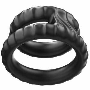 Dvojni silikonski obroček za penis
