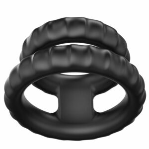 Dvojni silikonski obroček za penis