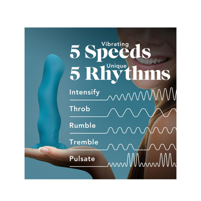 Vibrator Impressions Miami Teal 7 Rumbling vibrations Miami