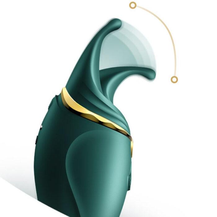 Zalo Hero Clitoral pulse wave massager green 6 Gibanje