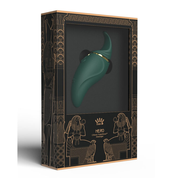 Zalo Hero Clitoral pulse wave massager green 8 Embalaža