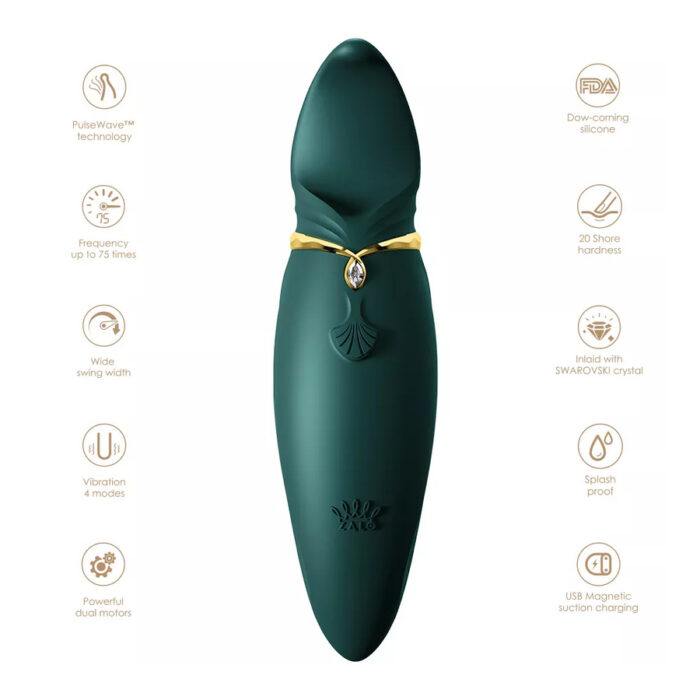 Zalo Hero Clitoral pulse wave massager lastnosti Lastnosti