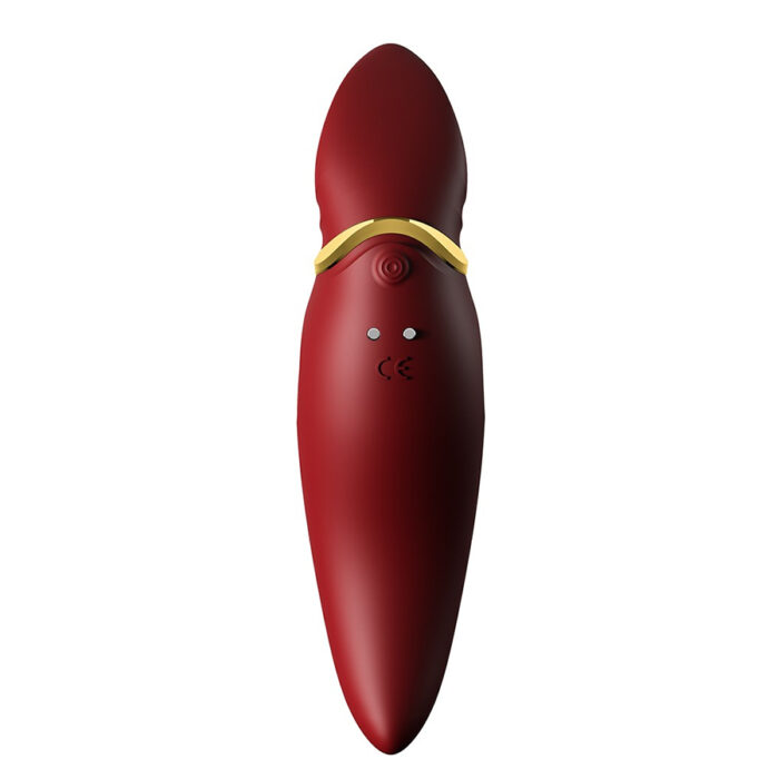 Zalo Hero Clitoral pulse wave massager rdec 5 Hero rdeč hrbtna stran