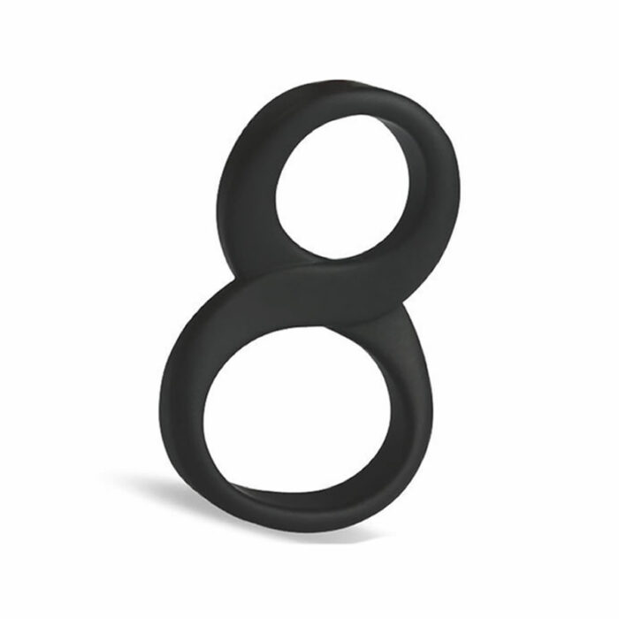 Dvojni obroček za penis 8 ball