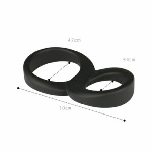 Dvojni obroček za penis 8 ball