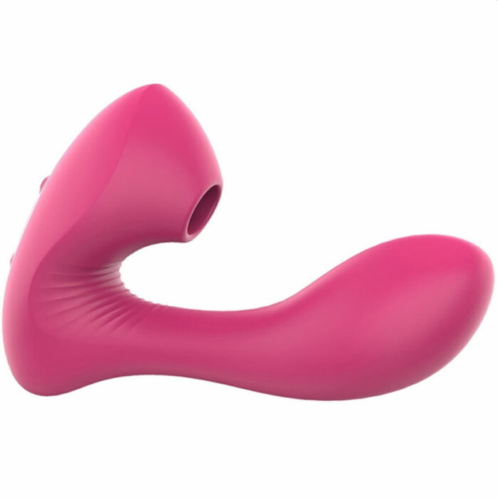 G-spot and suction stimulator pink 1 Stimulator za klitoris in točko G 2v1