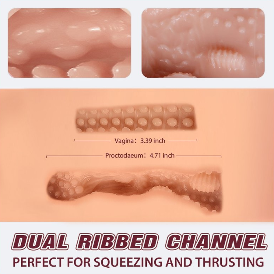 Hands free vibrating and sucking automatic vagina Ingrid 4 Vagina z vibratorjem in sesanjem Ingrid