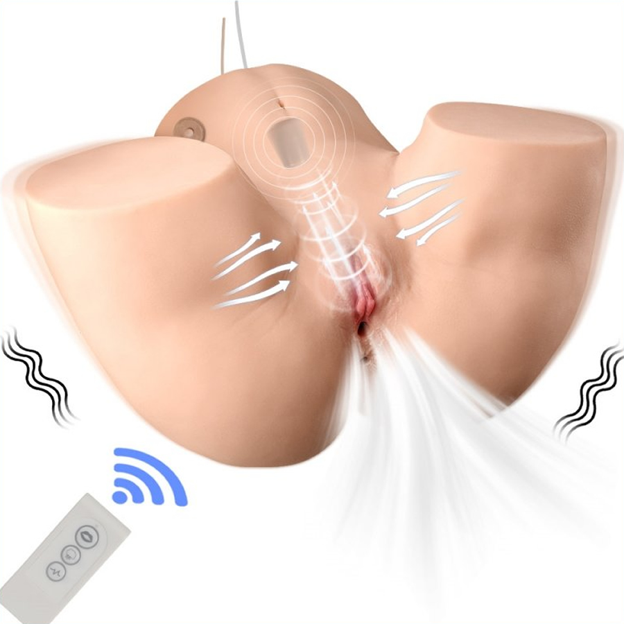 Hands free vibrating and sucking automatic vagina and ass Kimberley 1 Vagina z vibratorjem in sesanjem Kimberley