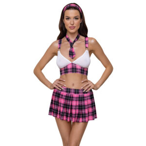 Kostum za solarko roza Cottelli party 1 Kostum za šolarko Cottelli Party pink