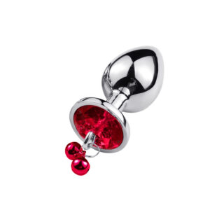 Kovinski analni čep s povodcem veliki