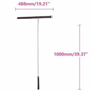 Ovratnica s srčki in povodcem 4 Ovratnica s povodcem Heart