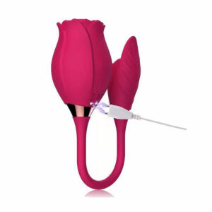 Sesalni stimulator z vibracijskim jajčkom Rose Flower