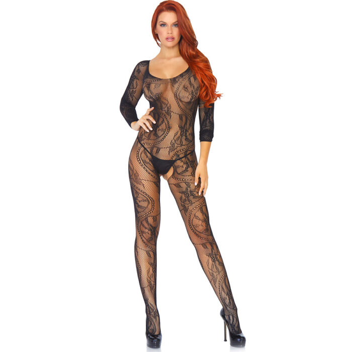 Swirl lace catsuit Leg Avenue 89108 1 Catsuit Swirl Lace Leg Avenue (89108)