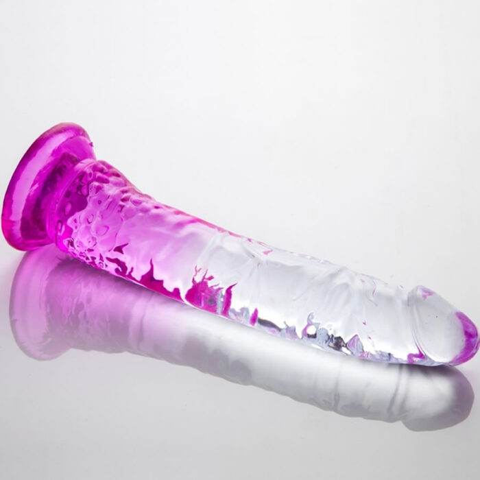 Jelly dildo Double color purple 2