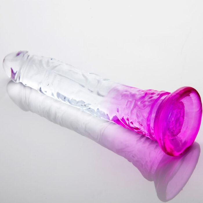 Jelly dildo Double color purple 4