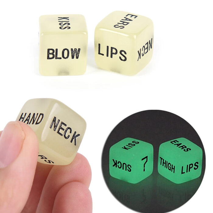 Kocki Funny sex dice 1 - Glow in the dark set