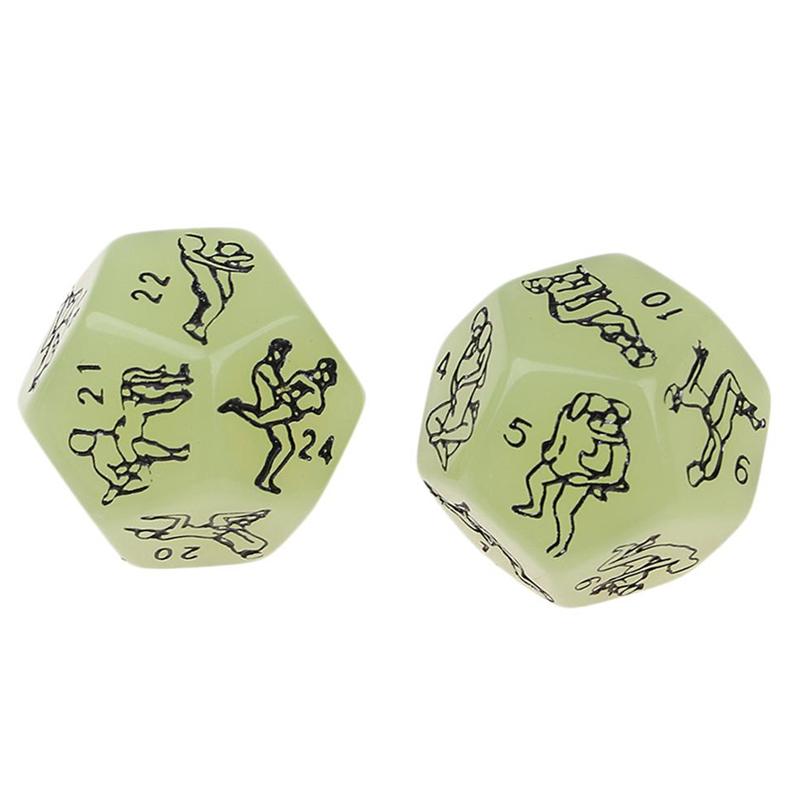 Kocki Glow in the dark Kamasutra set 8 kotne 1 Kocke FGlow in the dark 2 - Kamasutra set 2/1