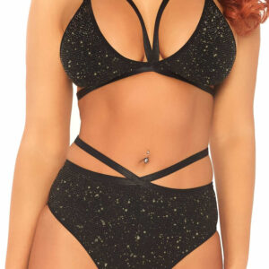 Set z modrčkom in hlačkami Lurex LAv (81576)