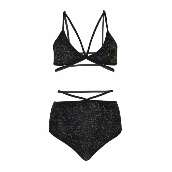 Leg avenue Lurex Opaque bra and bottom 81576 4 Set z modrčkom in hlačkami Lurex LAv (81576)