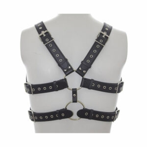 Moški harness z dvojnim prsnim jermenom
