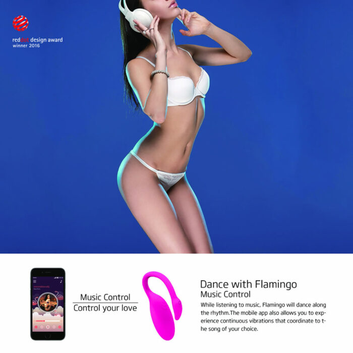 Magic motion Flamingo vibrating bullet vibracijski jajcek z aplikacijo 4 Magic motion Flamingo App vibracijski jajček