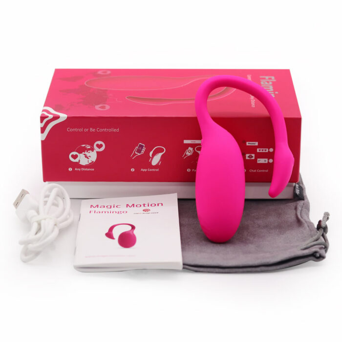 Magic motion Flamingo vibrating bullet vibracijski jajcek z aplikacijo 7 Vibracijski jajček z aplikacijo embalaža