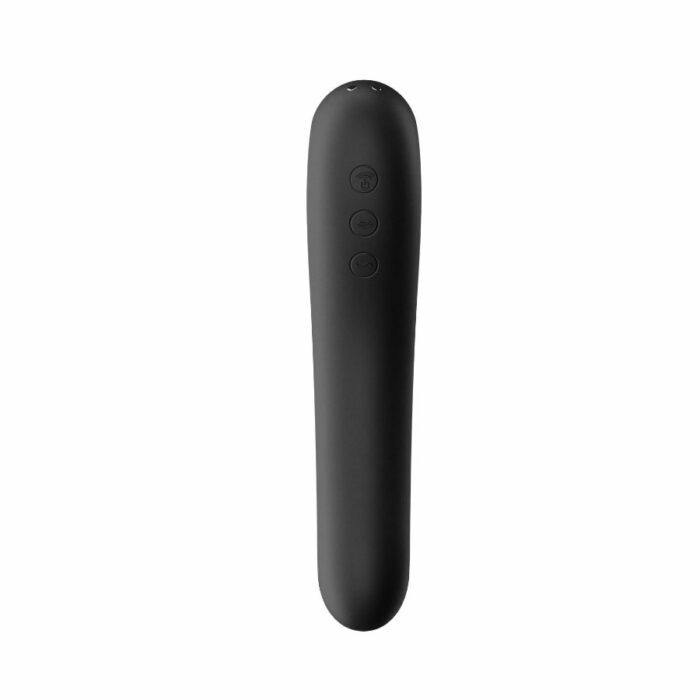 Satisfyer Dual kiss suction vibrator črn