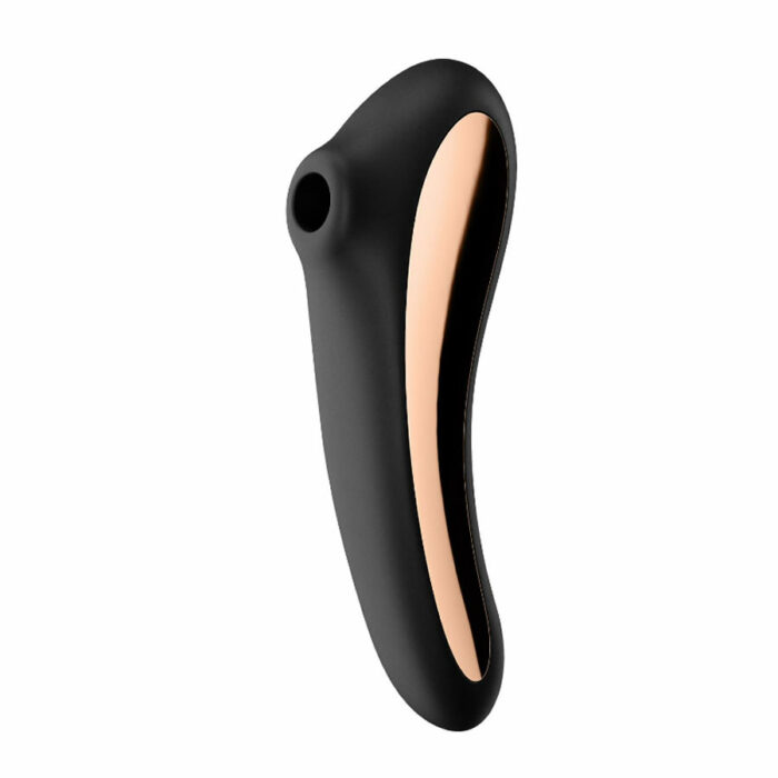 Satisfyer Dual kiss suction vibrator črn