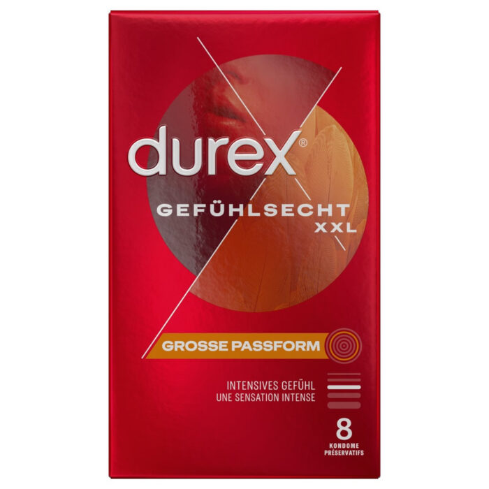 Durex Gefuhlsecht XXL 8's kondomi