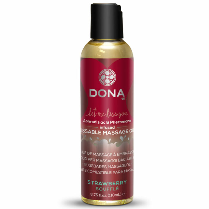 Dona-kissable-massage-oil-strawberry-soufle-masazno-olje-jagoda_1 Masažno olje Dona Kissable strawberry souffle