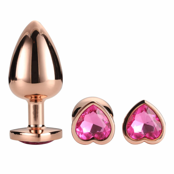 Kovinski-analni-cepi-Gleaming-love-rose-gold-plug-set_1 Kovinski analni čepi Gleaming love rose gold