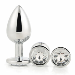 Set-kovinskih-analnih-čepov-Dream-Toys-Gleaming-love-silver-plug-set_1 Kovinski analni čepi Gleaming love silver