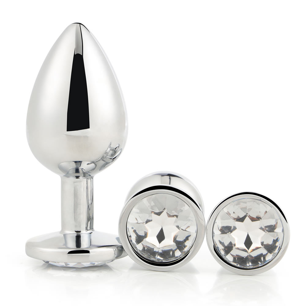 Set-kovinskih-analnih-čepov-Dream-Toys-Gleaming-love-silver-plug-set_1 Kovinski analni čepi Gleaming love silver