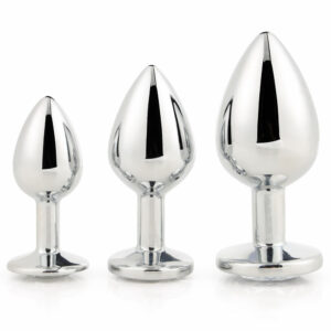 Set-kovinskih-analnih-čepov-Dream-Toys-Gleaming-love-silver-plug-set_2 Kovinski analni čepi Gleaming love silver