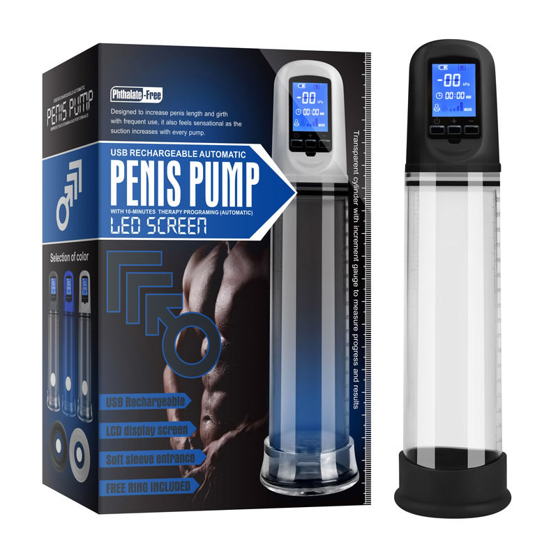 Automatic-penis-pump-led-screen-rechargeable_1 Avtomatska vakumska črpalka za penis X-men