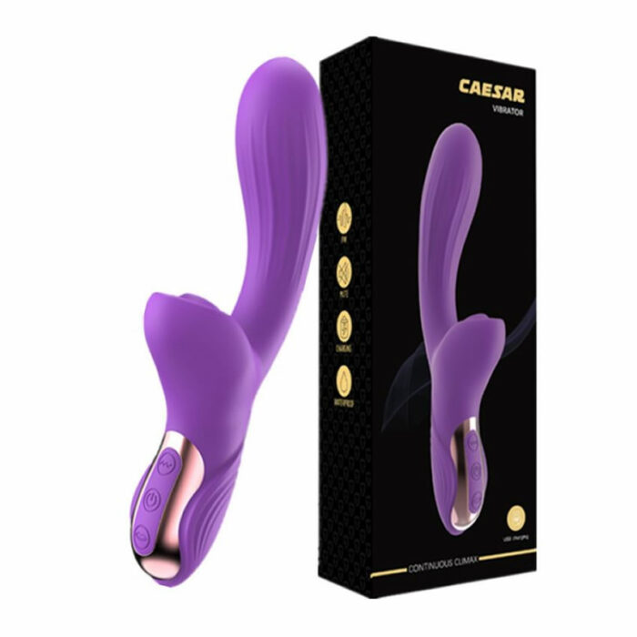 Ceasar-G-spot-vibrator-with-clit-suction-vibrator-s-tlacnim-valovanjem_4 G-spot vibrator z zračno stimulacijo Ceasar