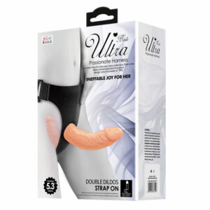 Strap-on z dvojnim dildom