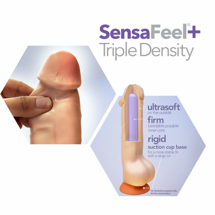 Dr Skin Posable dildo plus 8 thick vanilla