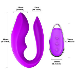 Klitoris in G-spot vibrator z daljincem