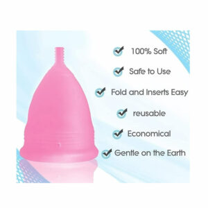 Menstrualna skodelica iz silikona Folding S