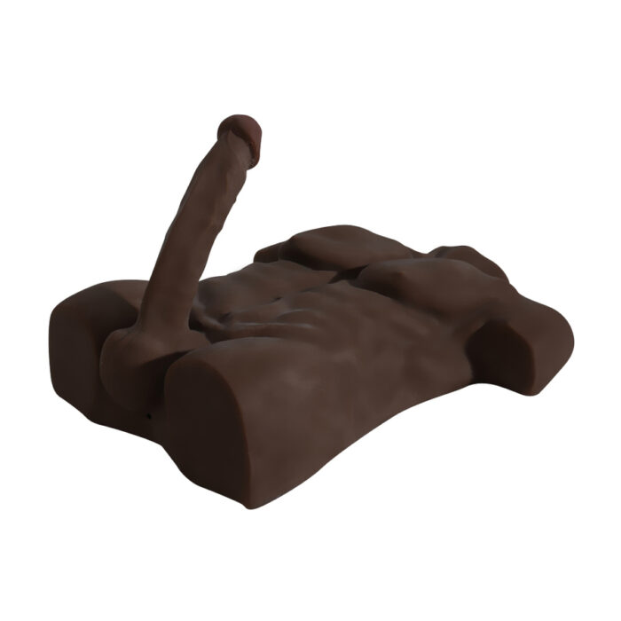 Realistično oblikovan torzo masturbator chocholate colour