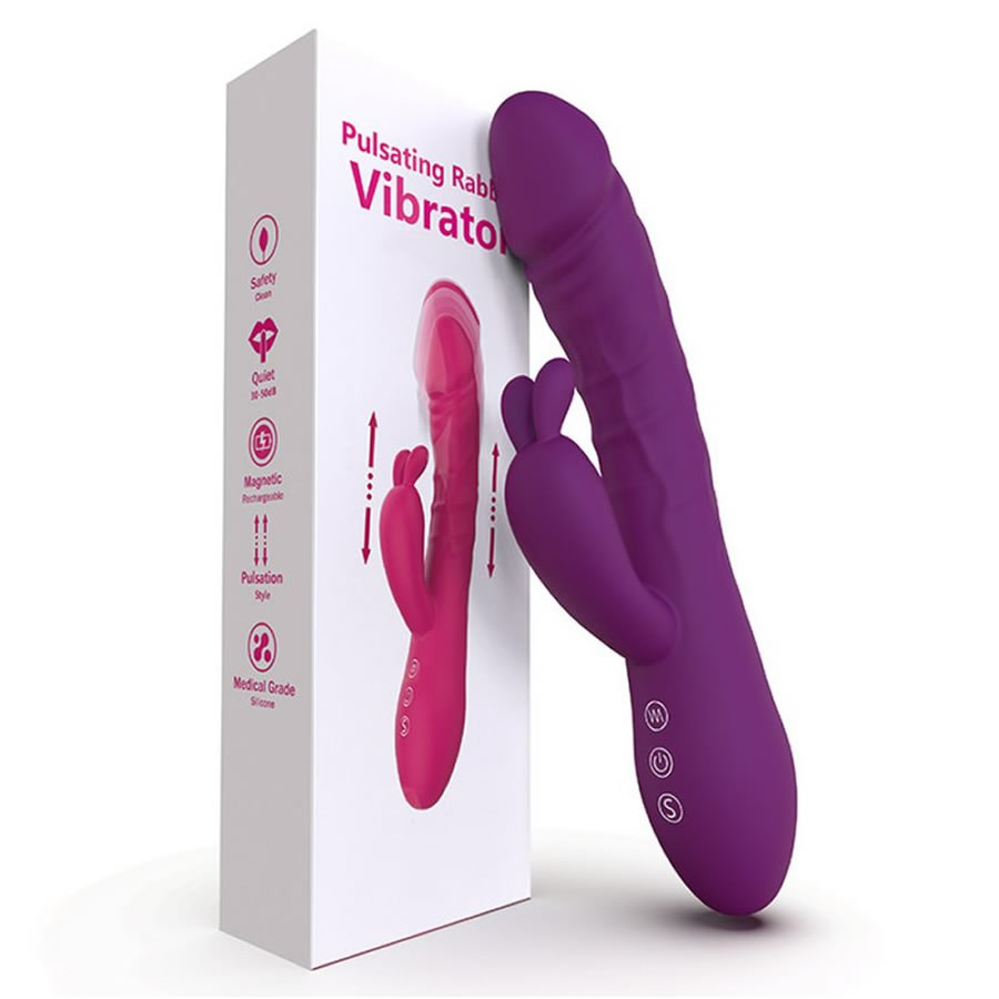 Rabbit-vibrator-stimulator-klitorisa_Pulse-shock-thrusting_1 Pulzni rabbit vibrator z stimulacijo klitorisa