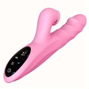 Rabbit-vibrator-stimulator-klitorisa_Thrusting-suction-vibrator-Lucy_4 Lucy rabbit vibrator s suvanjem in lizanjem