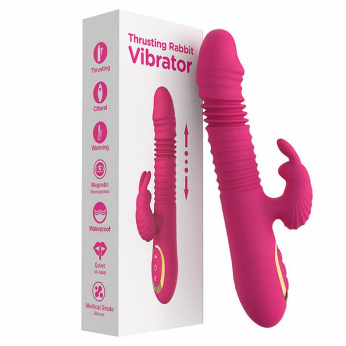 Rabbit-vibrator-stimulator-klitorisa_thrusting-Telescopic-shock_1 Rabbit vibrator Thrust Telescopic shock