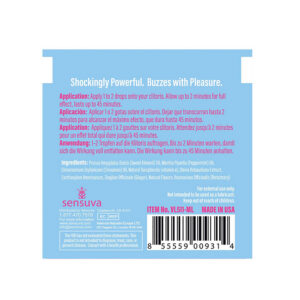 Sensuva Ice Arousal oil 4 ml