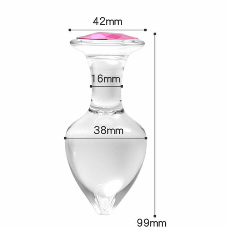 Steklen-analni-cep-z-diamantom-glass-butt-plug-large_1 Steklen analni čep z diamantom velik